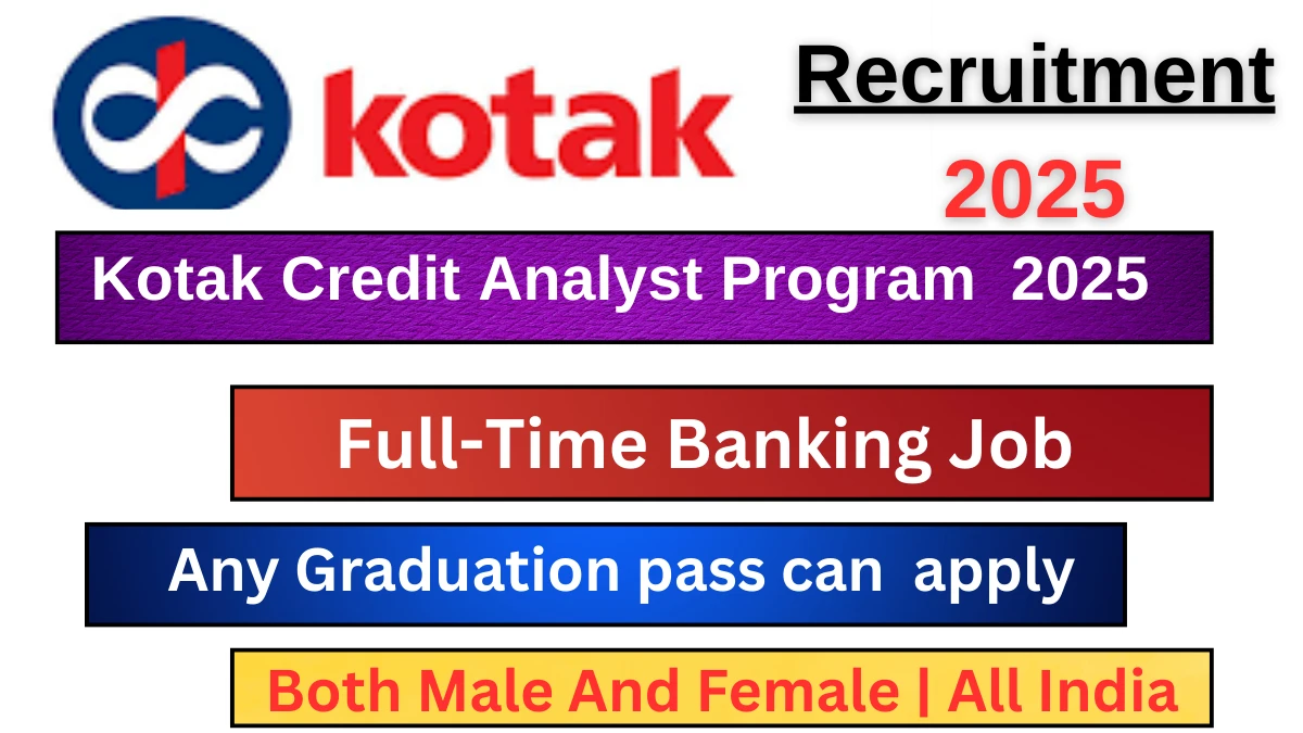 Kotak Credit Analyst Program 2025